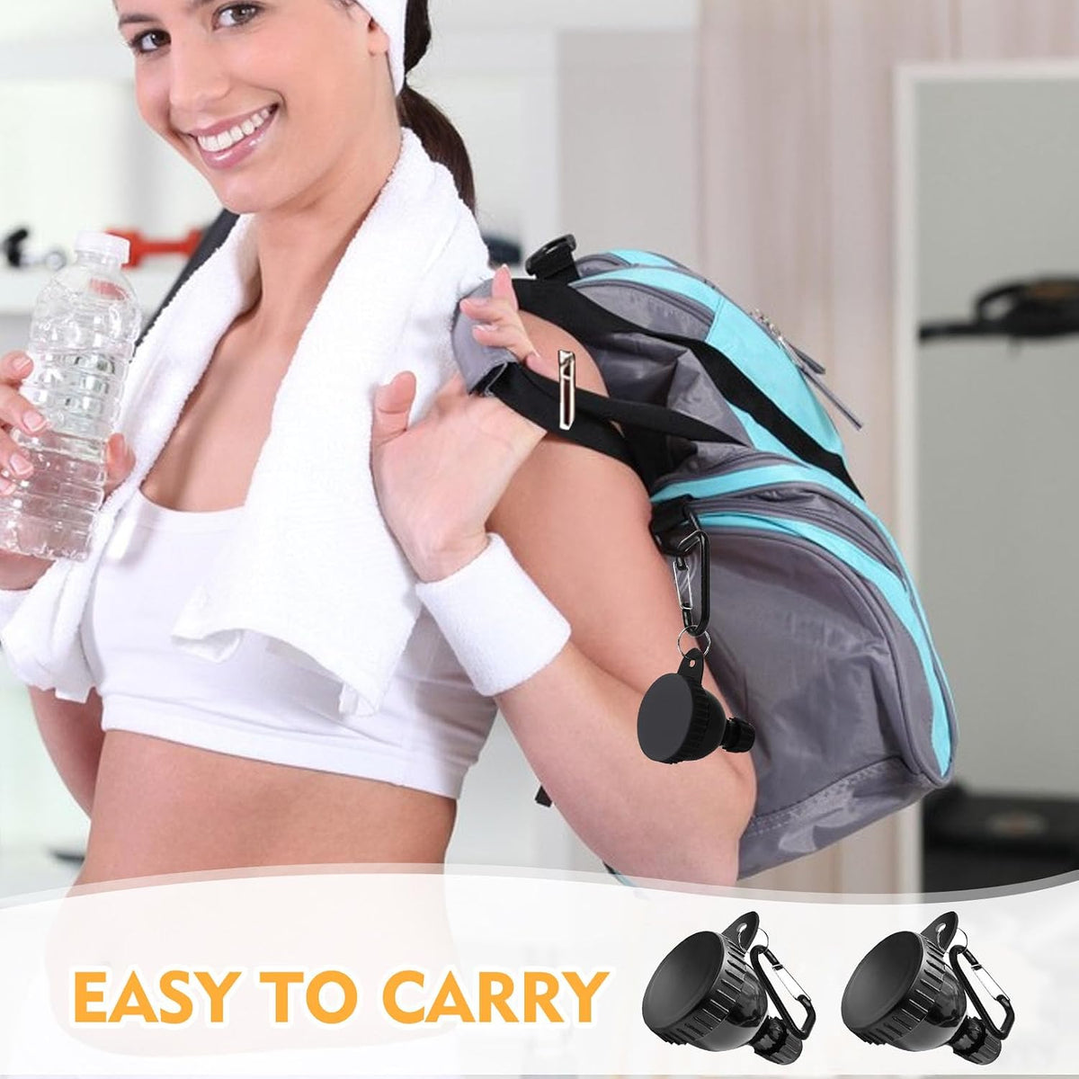 2 Pcs Protein Powder Funnel, 50ml Protein Powder Travel Container
