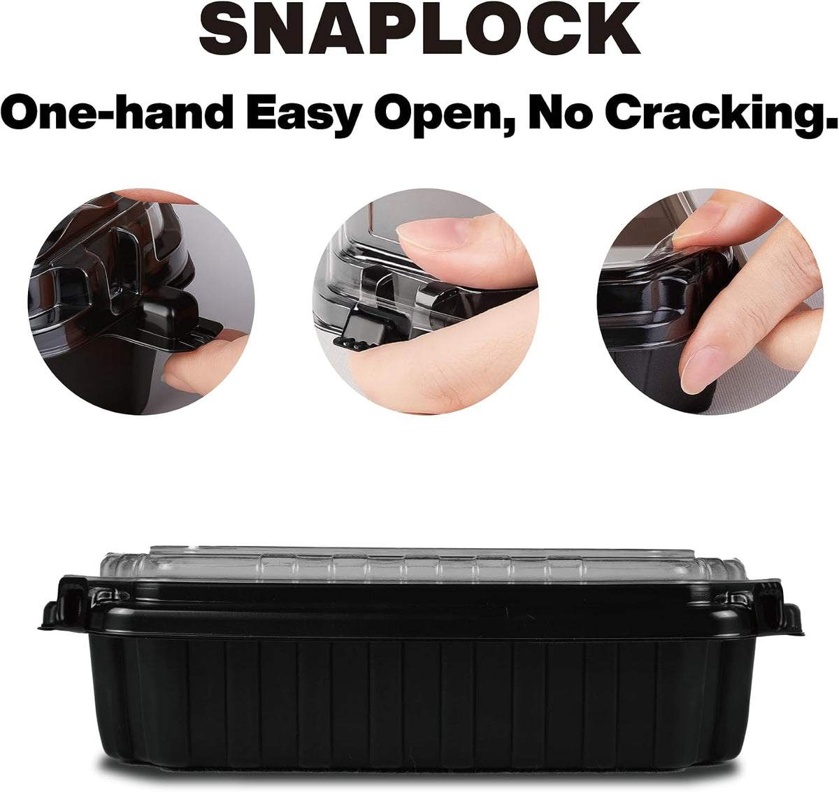 Ultra-Cold Freezer Containers, Frozen Meal Prep Storage with Lids | (-30°C/-22°F), Microwave & Freezer-Safe, Perfect for Frozen Meat, Seafood and Hot Meals, 10" x 8.2" x 3.7", 10 Packs