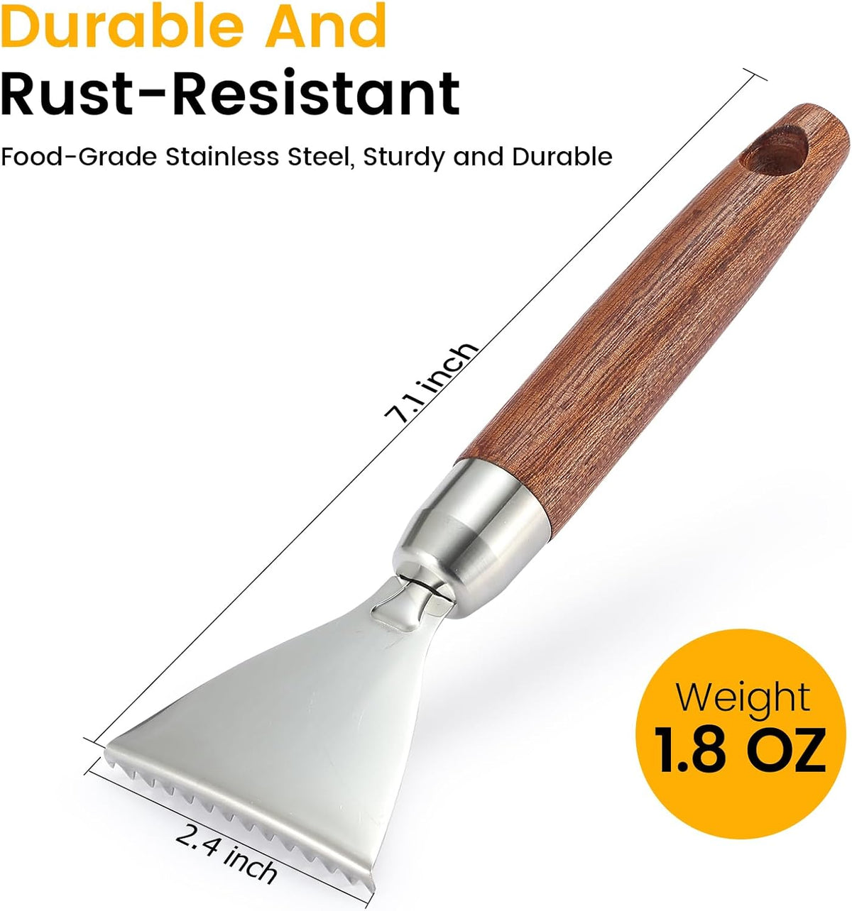 Fish Scaler Stainless Stee Fish Scale Remover Fish Descaler Fish Cleaner Fish Scraper Tool