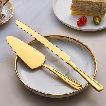 GoGeiLi Stainless Steel Wedding Cake Cutting Set