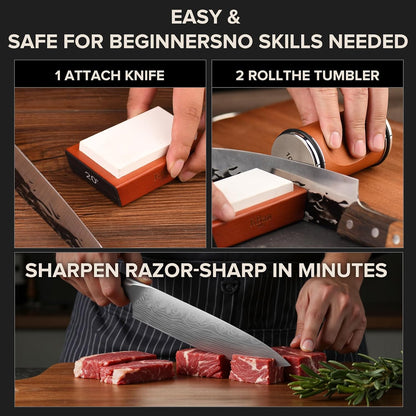 rolling knife sharpener Kitchen Knife Sharpener with N52 Strong Magnetic