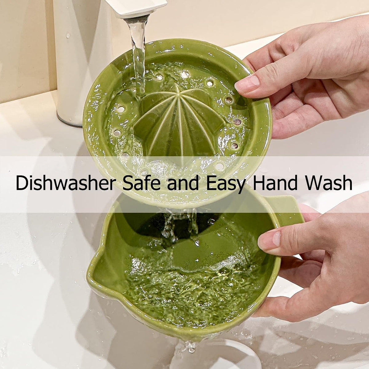 Ceramic Citrus Lemon Orange Juicer Manual Squeezer, Hand Juicer Reamer