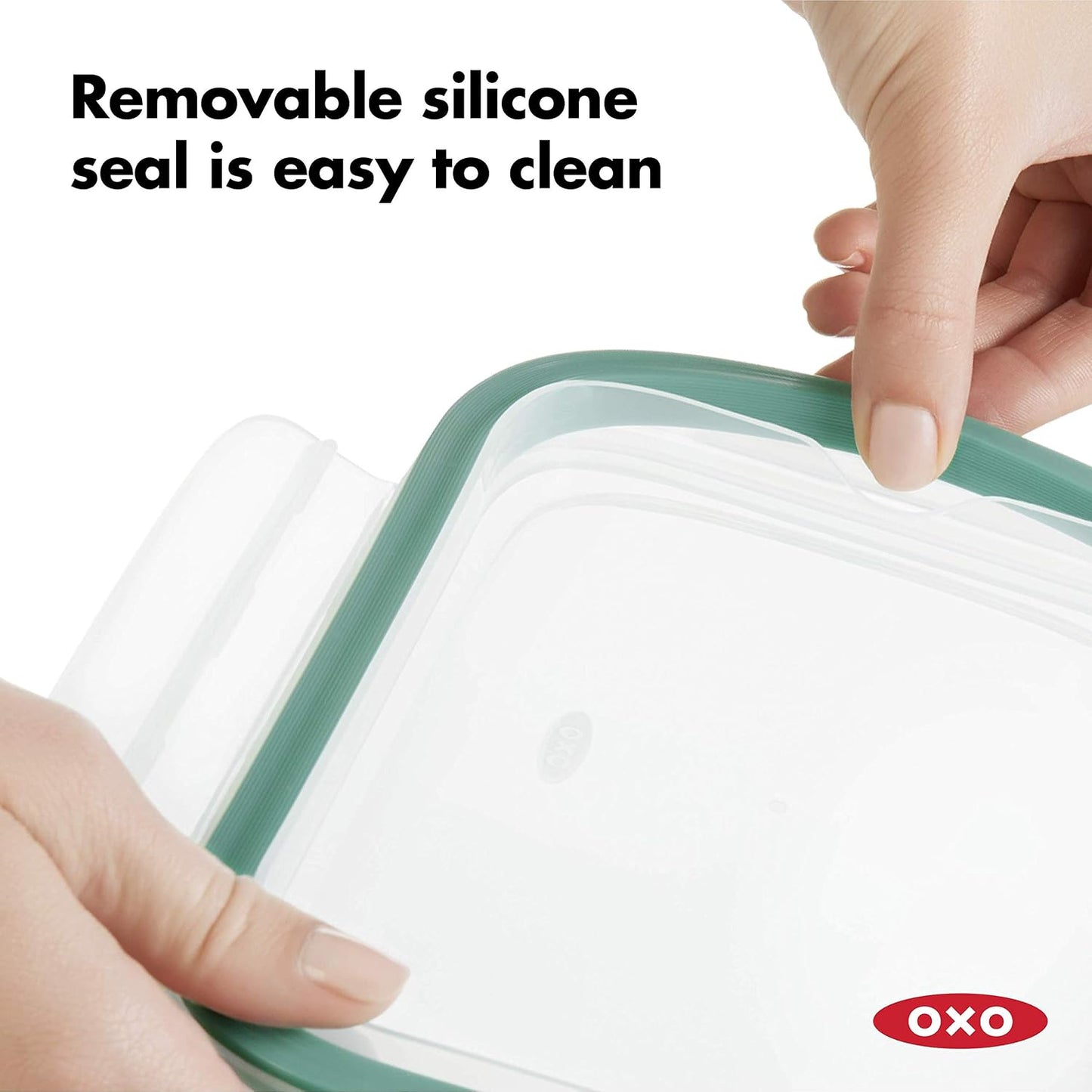 OXO Good Grips 3.5 Cup Smart Seal Airtight Glass Rectangle Food Storage Container