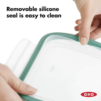 OXO Good Grips 3.5 Cup Smart Seal Airtight Glass Rectangle Food Storage Container