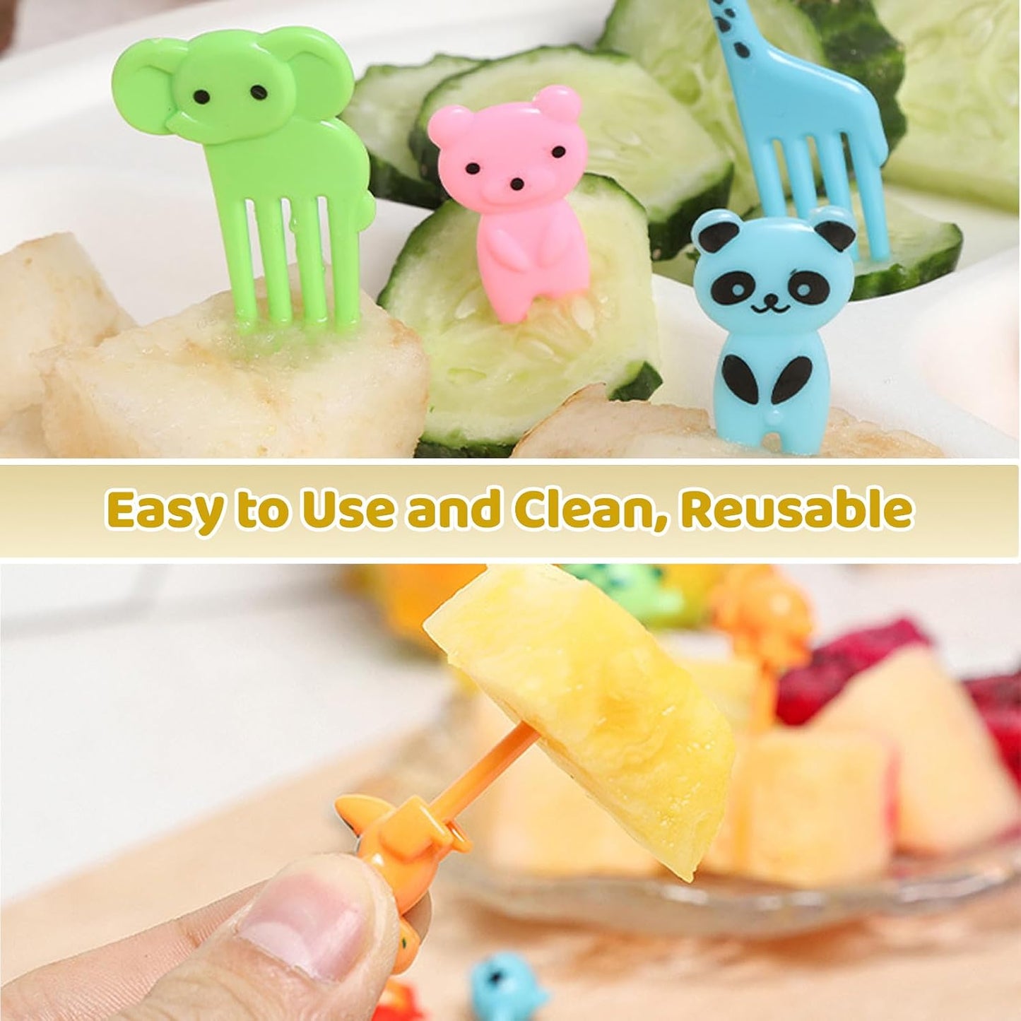 152 Pcs Bento Box Accessories Kids Mini Sauce Bottles Including Food Picks Mini Condiment Ketchup Squeeze Bottles Reusable Animal Fruit Food Toothpicks for Camping Office Accessories