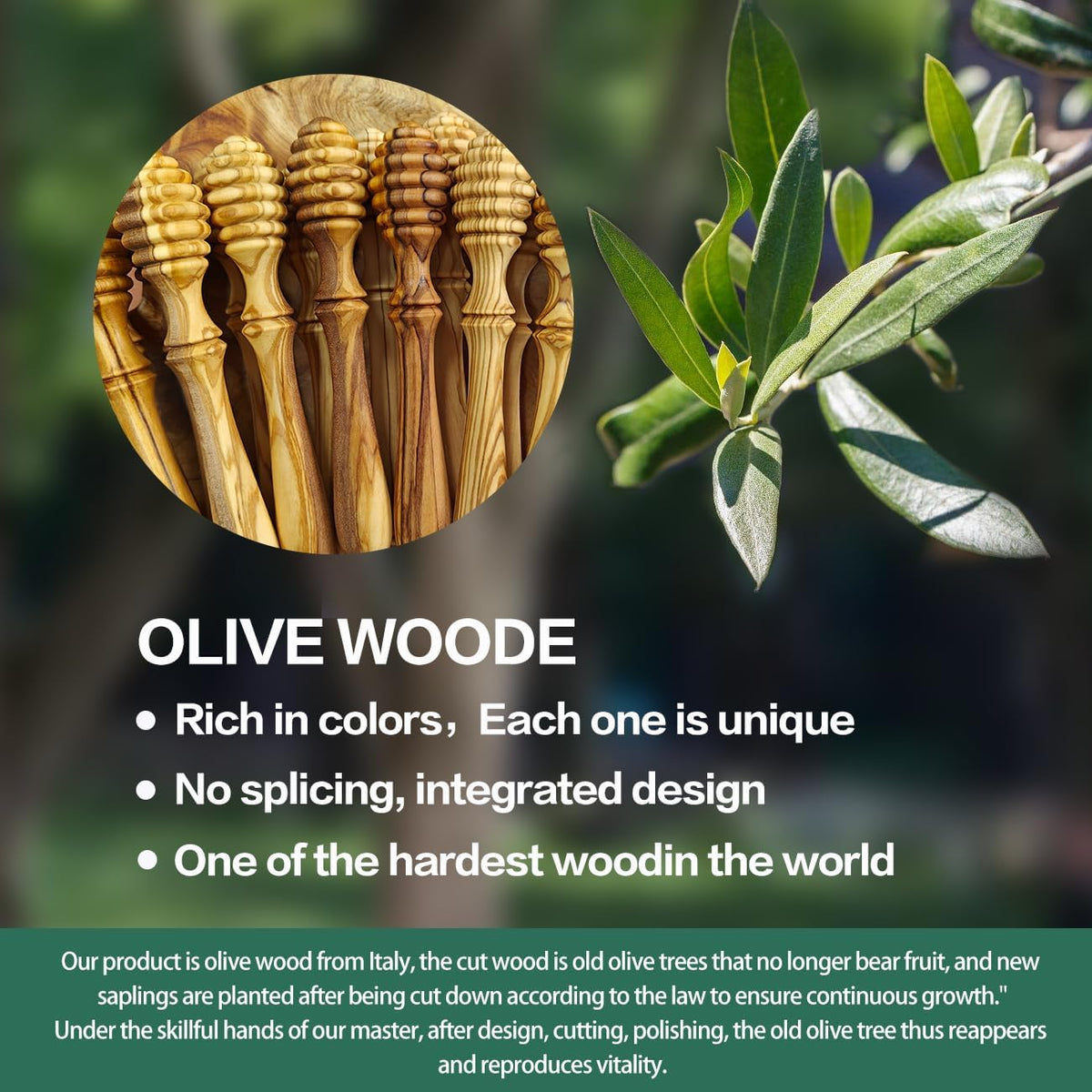 Beech Wooden Honey Dipper Sticks Set of 2, 7.1 Inch Wooden Honey Spoons for Honey Jar, Perfect Honey Stirring Tool, Unique Honey Sticks for Tea, Kitchen and Wedding Favors