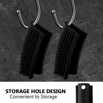 Bonsicoky 4 Pieces Silicone Hot Handle Holder Sleeve Set - Non-Slip, Heat Resistant Covers for Cast Iron Cookware - Perfect for Frying Pans, Casseroles, and Large Pots - Red