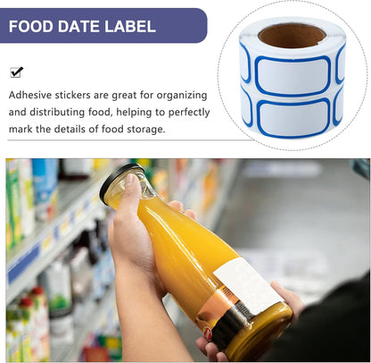6 Rolls Food Date Labels Removable Date Stickers for Kitchen Storage Containers Easy to Write