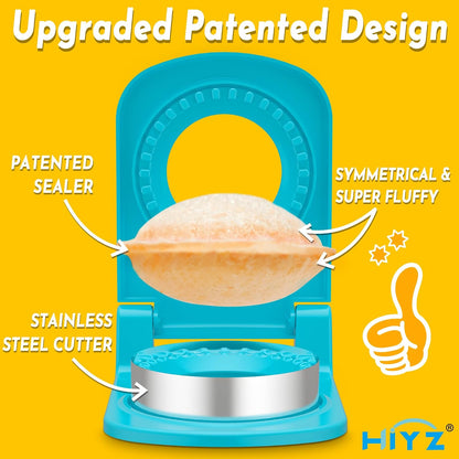 HiYZ Sandwich Cutter and Sealer - Stainless Steel Decruster Sandwich Maker - Peanut Butter and Jelly Crustless Sandwich Bread Pancake Maker Cookie Cutter for Kids Children Boys Girls