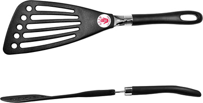 Left Handed Fish Spatula Stainless Steel Egg Flipper 12” | Fish Turner Spatula Slotted Turner Utensils Seki Japan