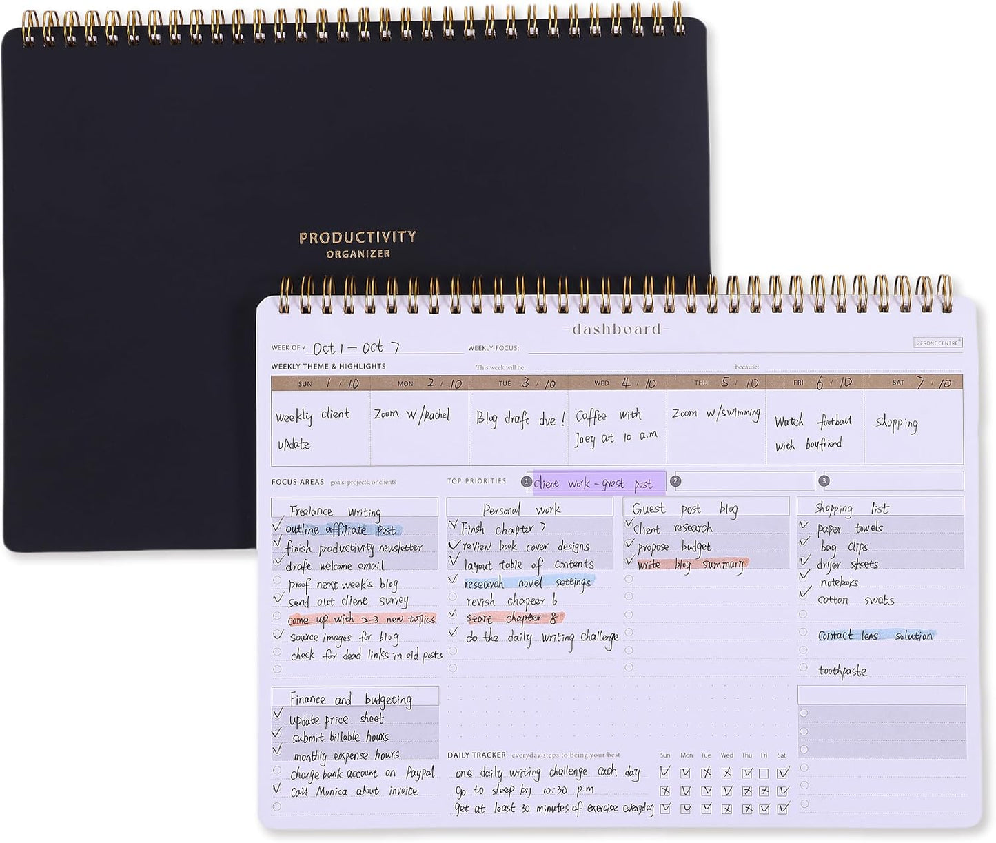 Weekly Meal Planner with Recipes and Grocery List Magnetic Notepad For Fridge - 8.5x11'' Menu Planning Pad With 54 Sheets Tear Off Shopping List For Family Dinner Menu and Meal Prep Planning