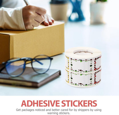 TEHAUX Waterproof Fruit Date Stickers 500 Pack Removable Adhesive Labels for Food Storage Multi-Function Label Stickers for Kitchen Office and Home Use