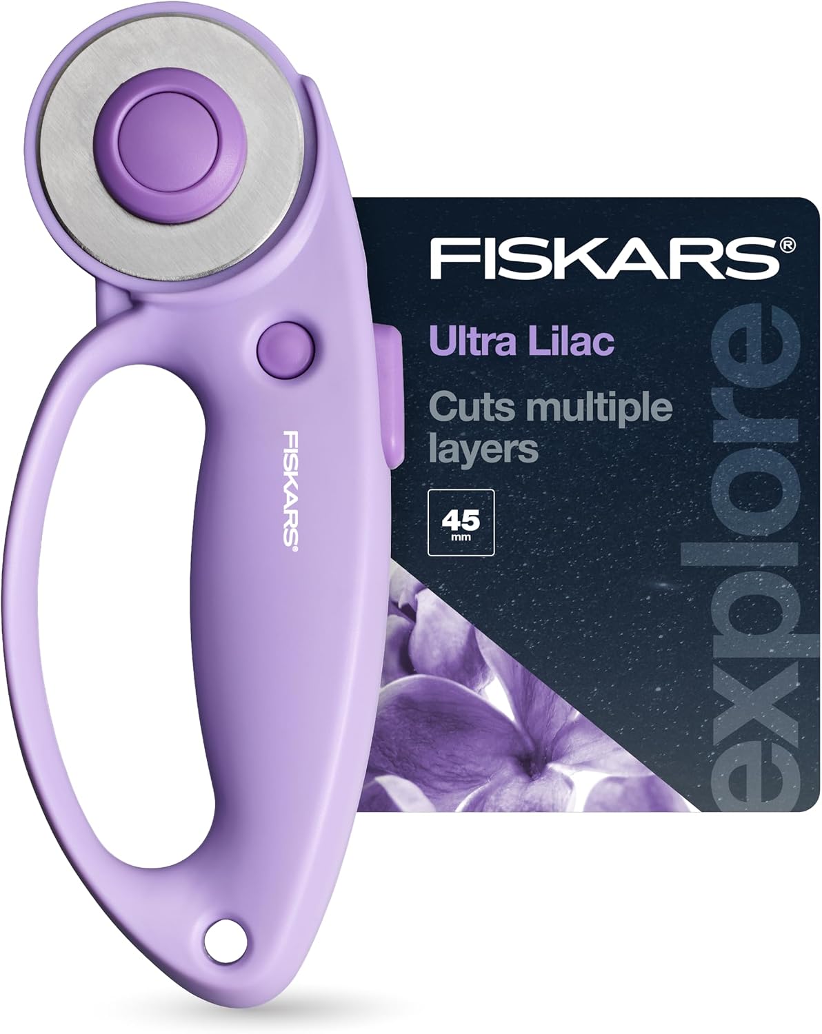 Fiskars 45mm Loop Rotary Cutter for Fabric, Arts, Crafts, Sewing