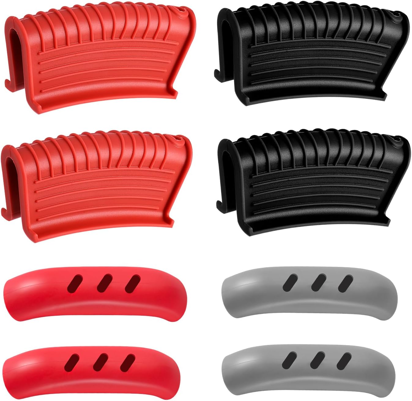 10Pcs Cast Iron Handle Cover, Silicone Pot Holders