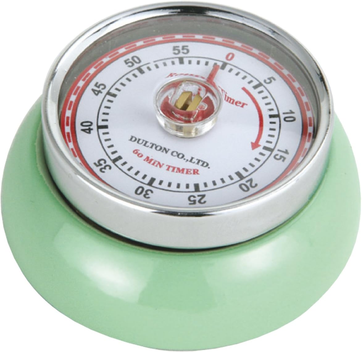 Zassenhaus Magnetic Retro Kitchen Timer, Classic Mechanical Cooking Timer (Yellow)