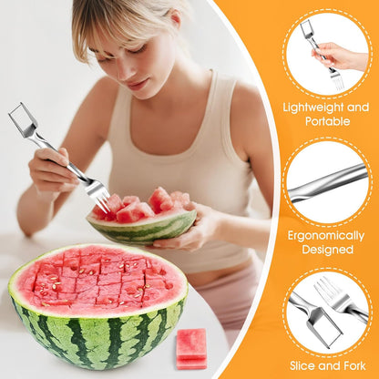 Watermelon Slicer, 2-in-1 Slicer & Fork, 1-Pack