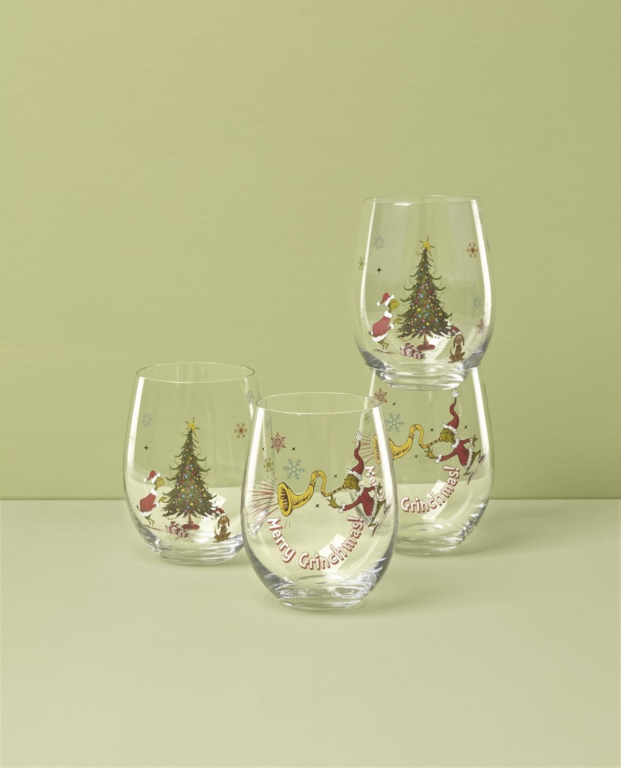 Lenox 898096 Merry Grinchmas Chip & Dip Bowl, Christmas Dishes, Festive Holiday Serveware