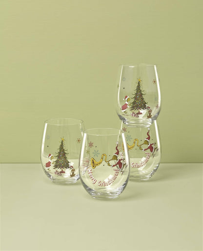 Lenox 898096 Merry Grinchmas Chip & Dip Bowl, Christmas Dishes, Festive Holiday Serveware