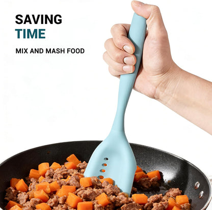 Meat Chopper Mincing Spatula, Silicone Hamburger Grinder for Ground Beef