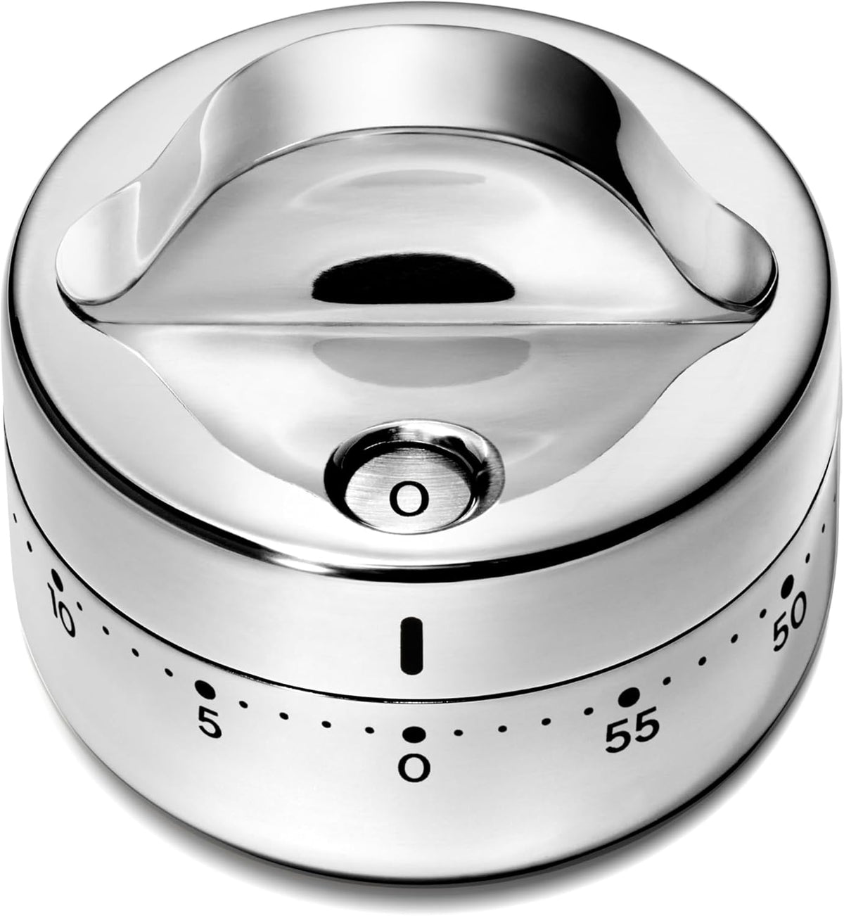 Caraway Mechanical Kitchen Timer, Stainless Steel 60 Minute Wind Up Timer