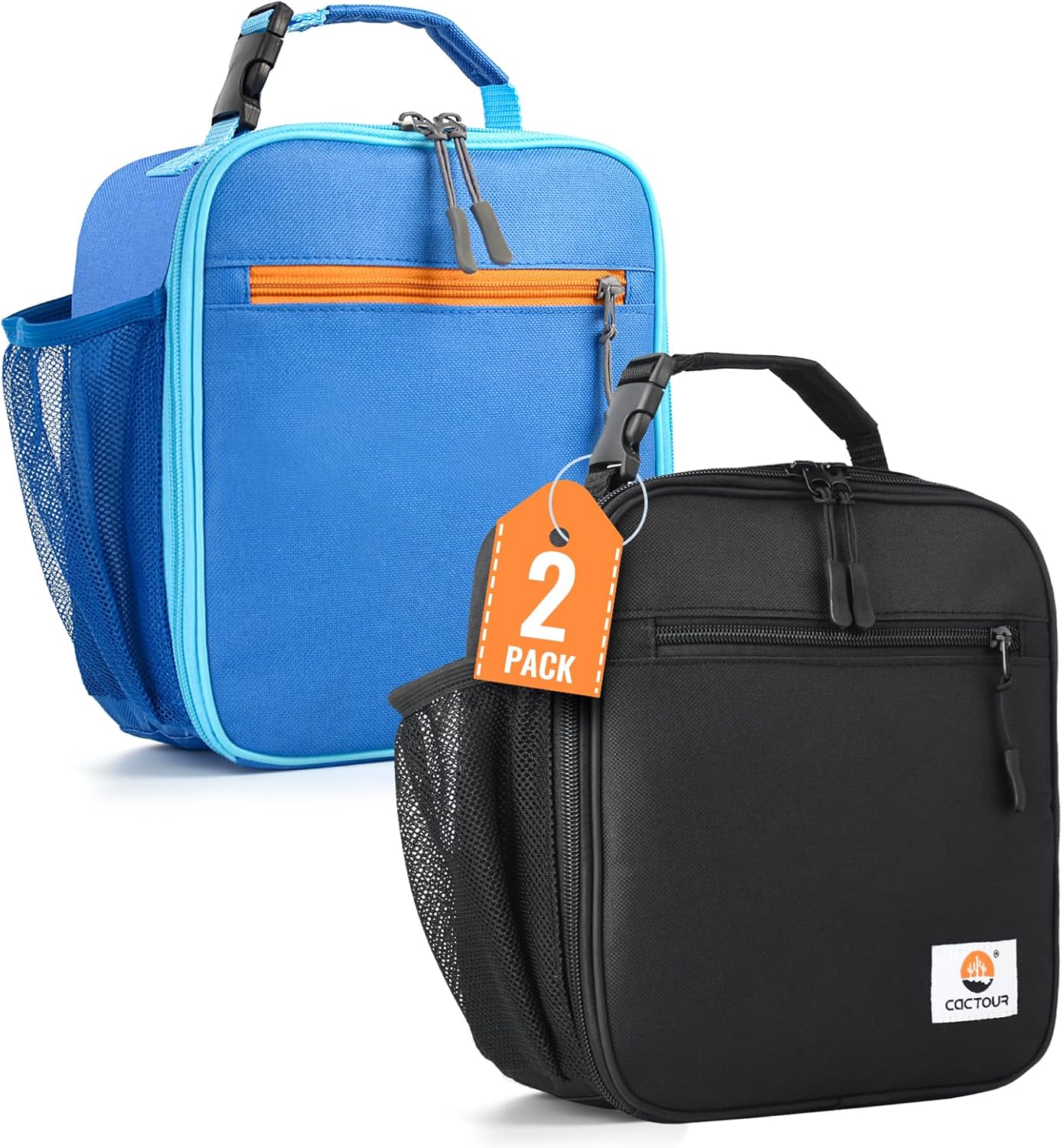 CaCTOUR Lunch Box Kids,Premium Insulated Lunchbox for Girls Boys,Soft Mini Cooler Bag Back to School Thermal Reusable Lunch Bag for Work School Picnic (Blue)