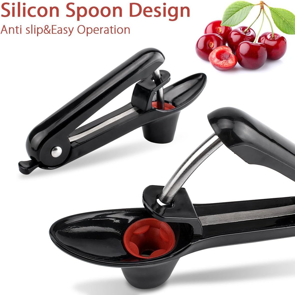 Ruibo Cherry Pitter Tool And Olive Pitter Remover Stoner Manual Kitchen Gadget Black