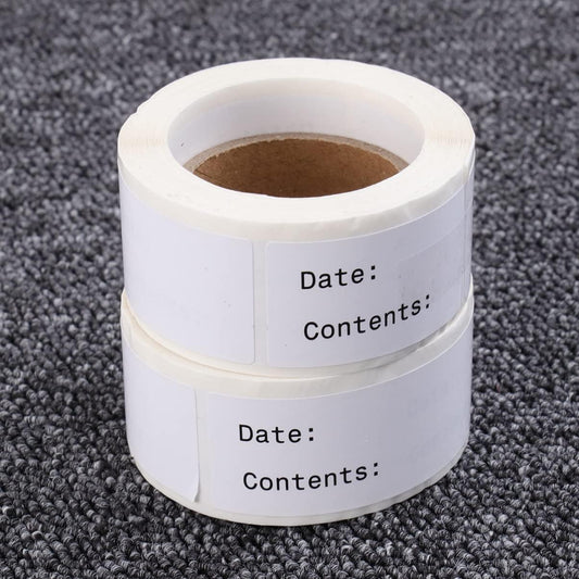 SHOWERORO 2rolls Kitchen Food Date Stickers DIY Classified Paste Labels for Easy Identification Eco-Friendly Adhesive for Organizing Pantry and Fridge
