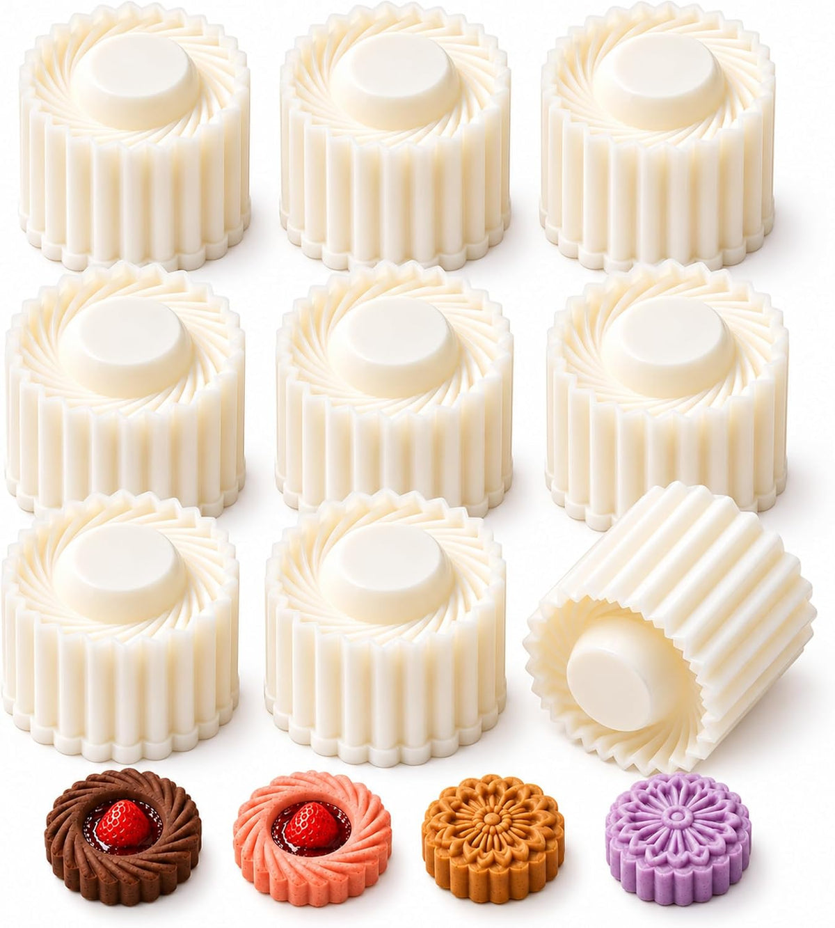 2027 New Thickened Creative Double-Ended Pastry Mooncake Cookie Molds