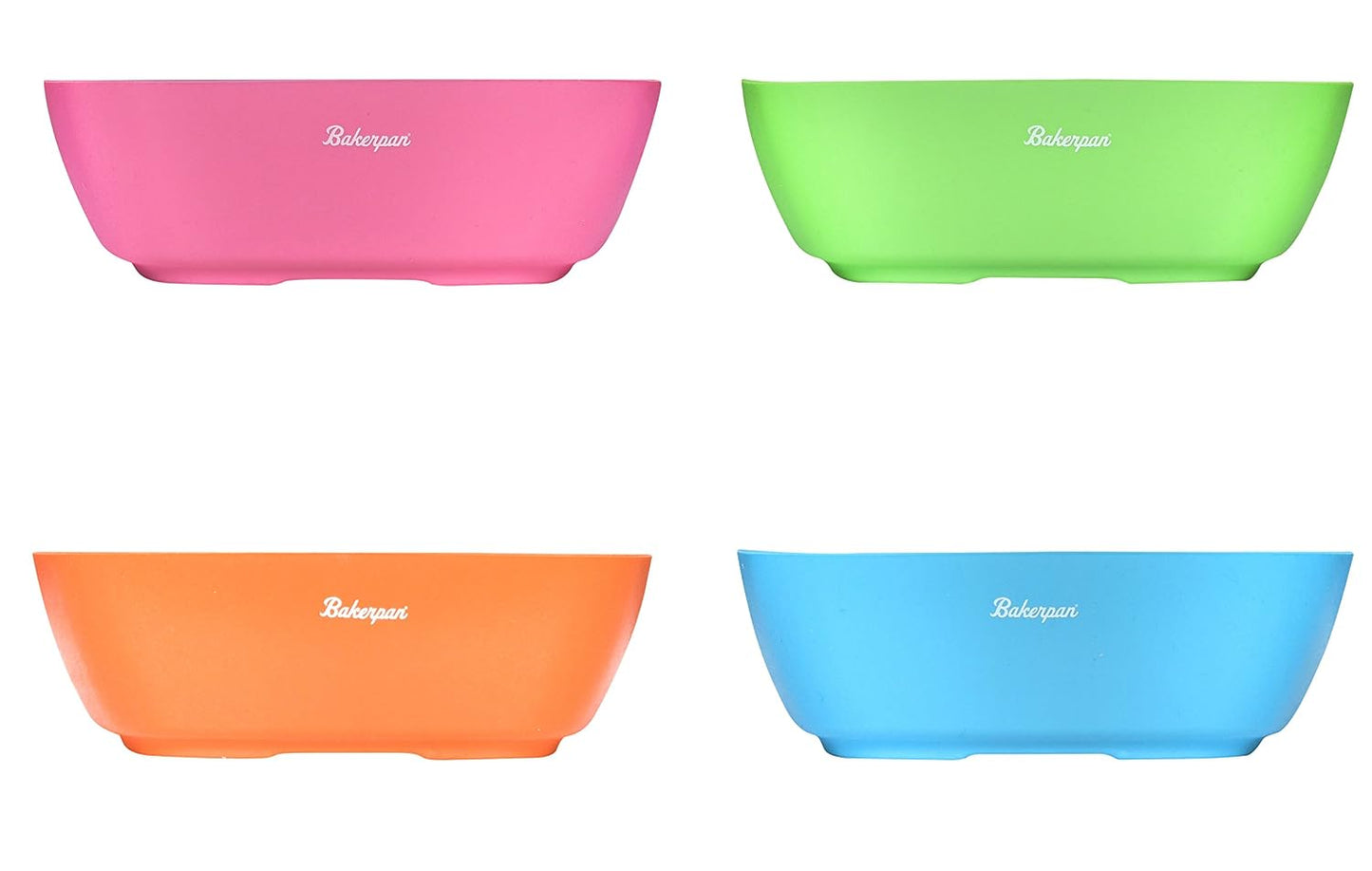 Bakerpan Silicone Bowls for Babies & Toddlers - BPA Free Unbreakable Feeding, Snack & Travel Bowls - Microwave & Dishwasher Safe - Set of 4