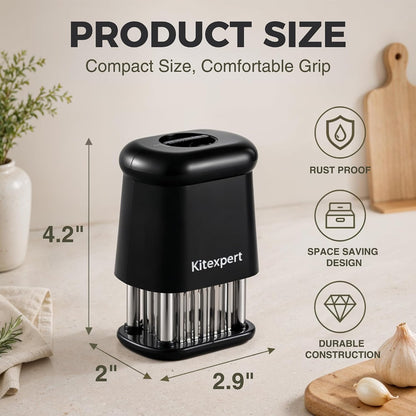 KITEXPERT Meat Tenderizer Tool with 56 Stainless Steel Ultra Sharp Needles