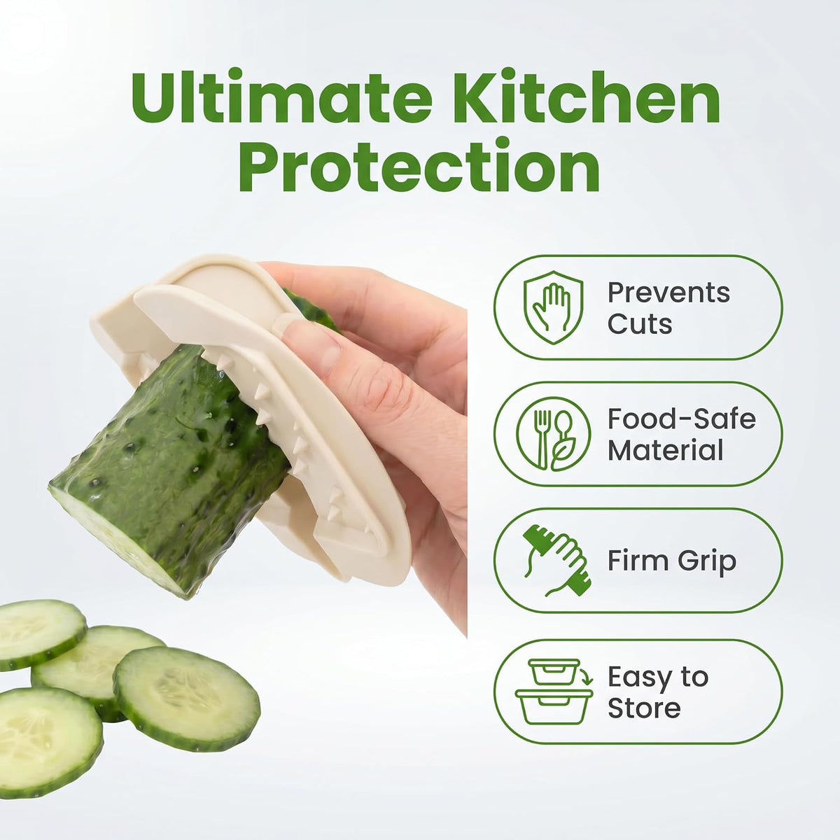NACOLUS Handheld Mandoline Slicer for Kitchen,3 Blades with Hand Guard