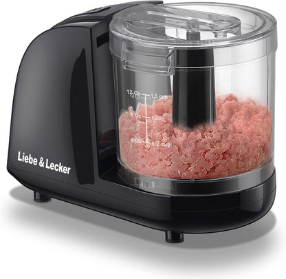 Liebe&Lecker Mini Food Processor 1.5 Cup Electric Food Chopper