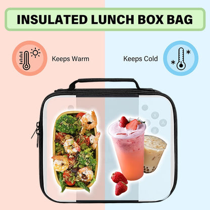 Game Lunch Bag for Boys Girls Gamer, Insulated Video Game Lunch Box for School Work Office Travel Picnic Hiking Beach, Waterproof Leakproof Portable Fits Most Bento Boxes