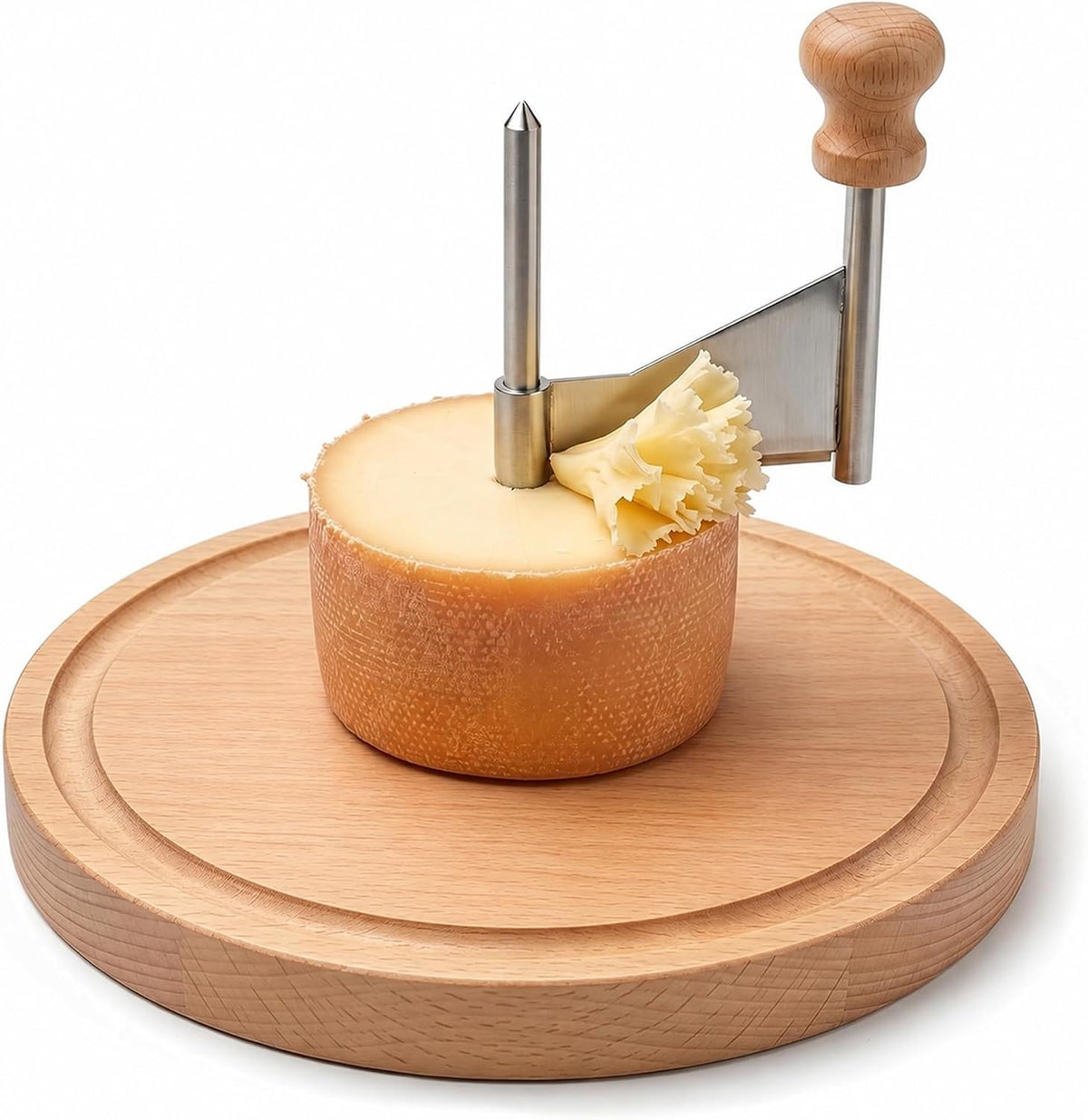 Cheese Curler for Making Rose-Shaped Cuts, Stainless Steel Blade