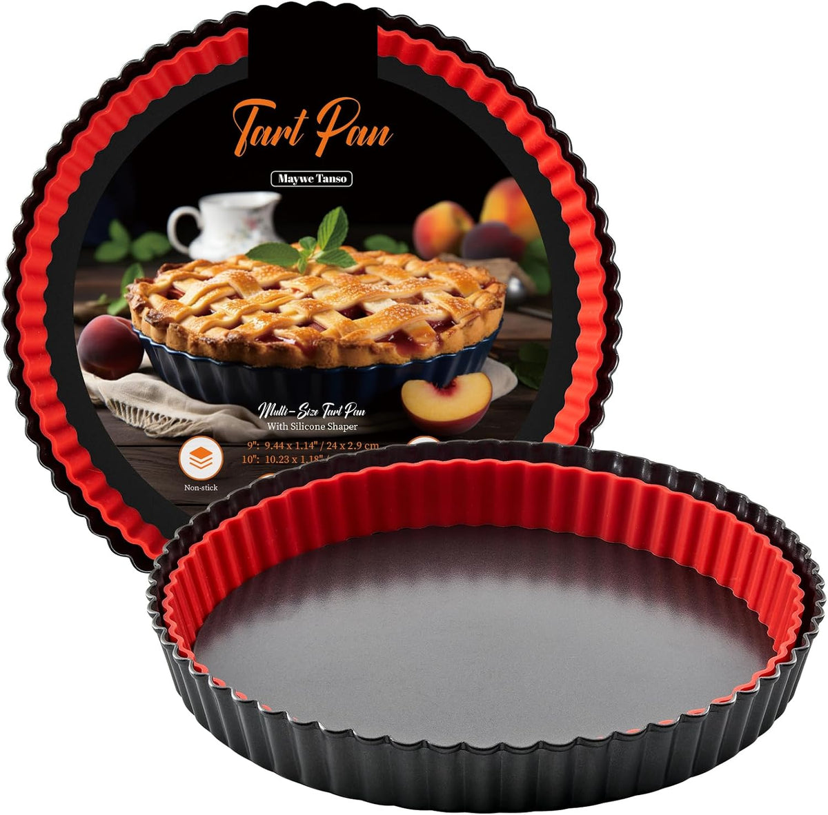 Pie Weights for Blind Baking 9" Tart Pan,Silicone Pie Weight for Baking Crust,Reusable Pies Crust Weights – for Pies/Tart/Quich– Food-Safe,Dishwasher Safe – Designed Exclusively for 9 in. Tart Pan