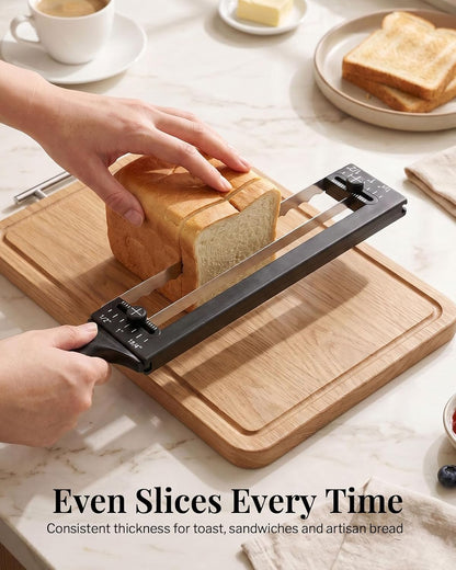 Adjustable Bread Knife, Ambidextrous Design Bread Slicer for Homemade Bread