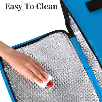 Bodaon Insulated Casserole Carrier Bag, Fits 9x13 and 11x15 Inch Baking Dish with Lid, Casserole Carriers for Hot or Cold Food for Transport, Thermal Lasagna Potluck Warmer Travel Tote, Black