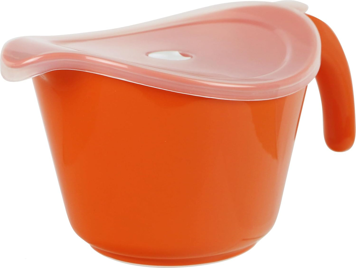 Batter Bowl With Pour Spout, Non-Slip Base,Space Saving Detachable Handle with Lid, 2 QT Heavy Duty BPA-Free Microwave & Dishwasher Safe (Fresh Lemons)