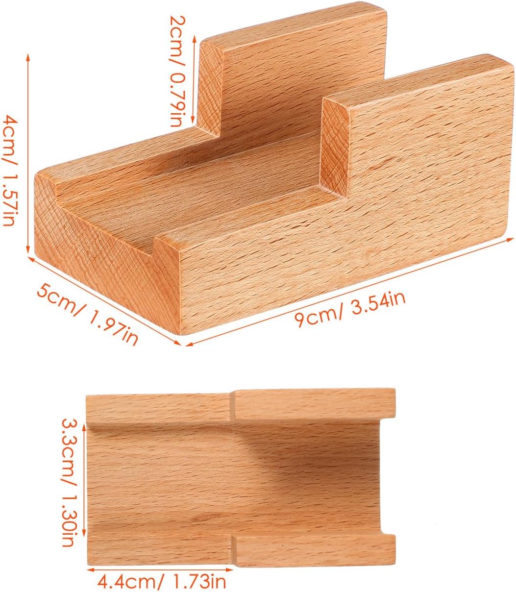 Amosfun Japanese Wooden Sushi Holder - Traditional Sushi Rack Taco Holder for Home Restaurant Party Use 3.54 X 1.96 X 1.57 Inches