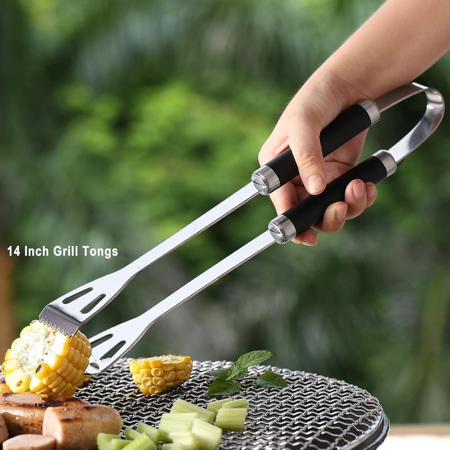 BBQ Grilling Tools Set,Stainless Steel Grilling Accessories Kit for Men Gift,13pc BBQ Grill Utensils Gift Kit with Portable Carry Bag BBQ Tools Grill Tools Set for Backyard Outdoor Grill Cooking