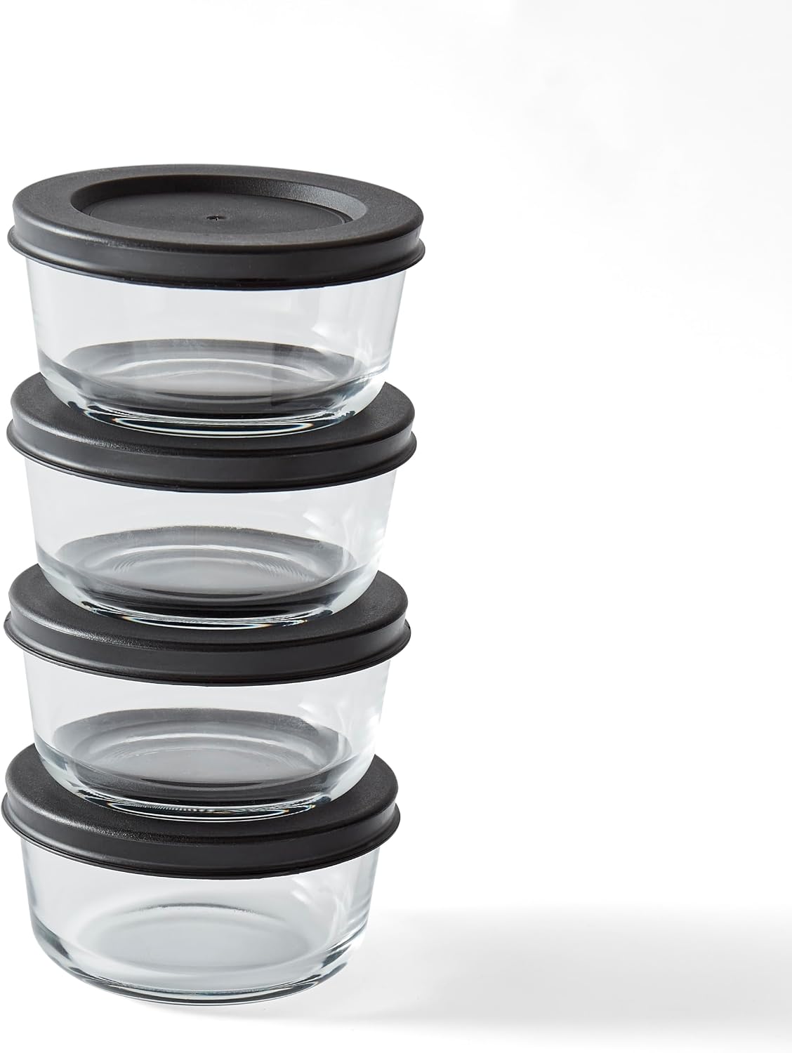 6-Piece Glass Food Storage Containers Set (3 Containers + 3 BPA-Free Lids) | 2-Cup, Leakproof | Microwave, Freezer, Oven & Dishwasher Safe | Ideal for Meal Prep & Pantry Organization, Pistachio