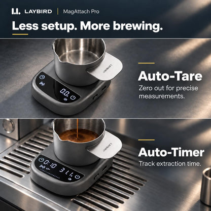 MagAttach Pro Coffee Scale with Timer for Espresso & Pour Over