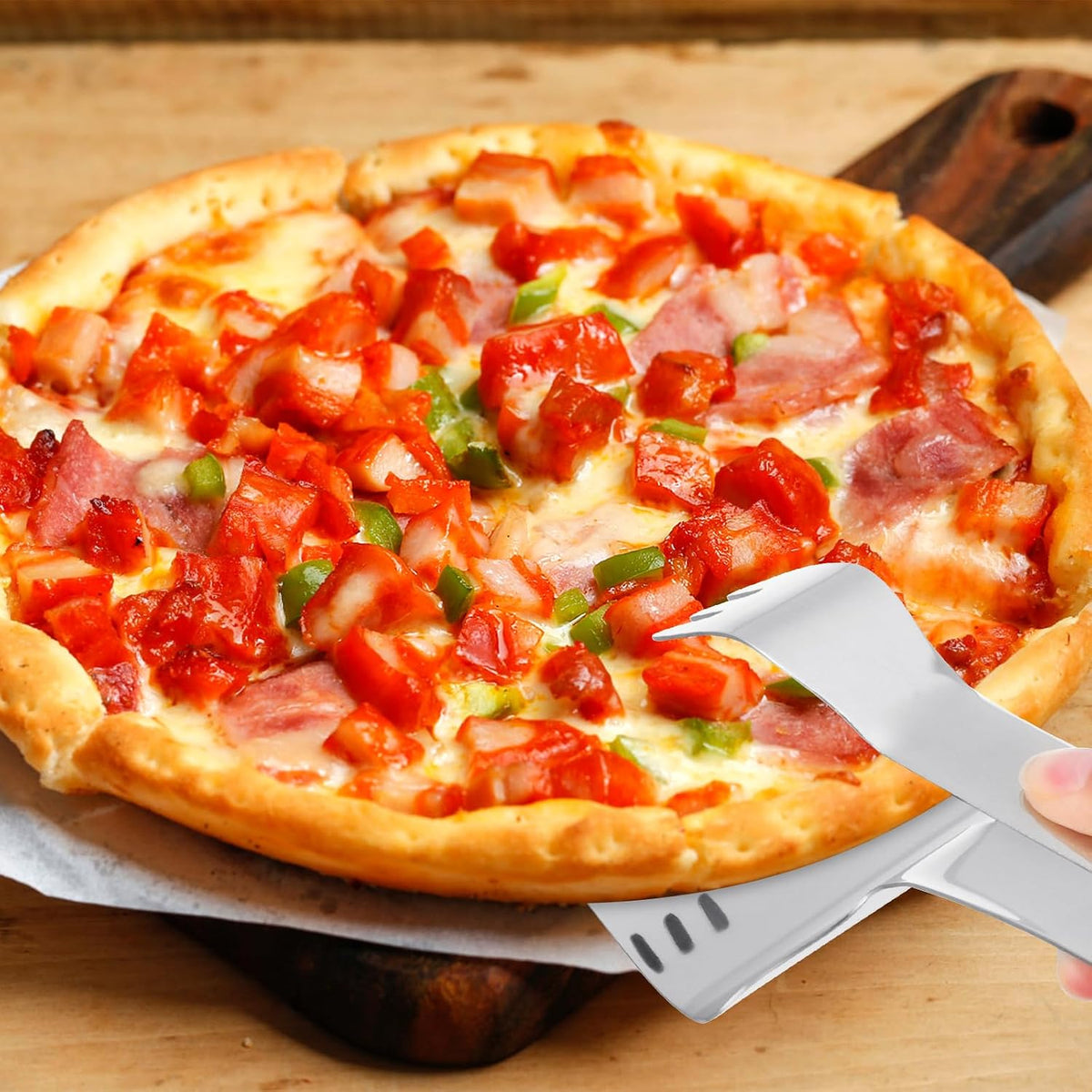 CALLARON Stainless Steel Pizza Server 11.20 X 3.73 X 2.36 in