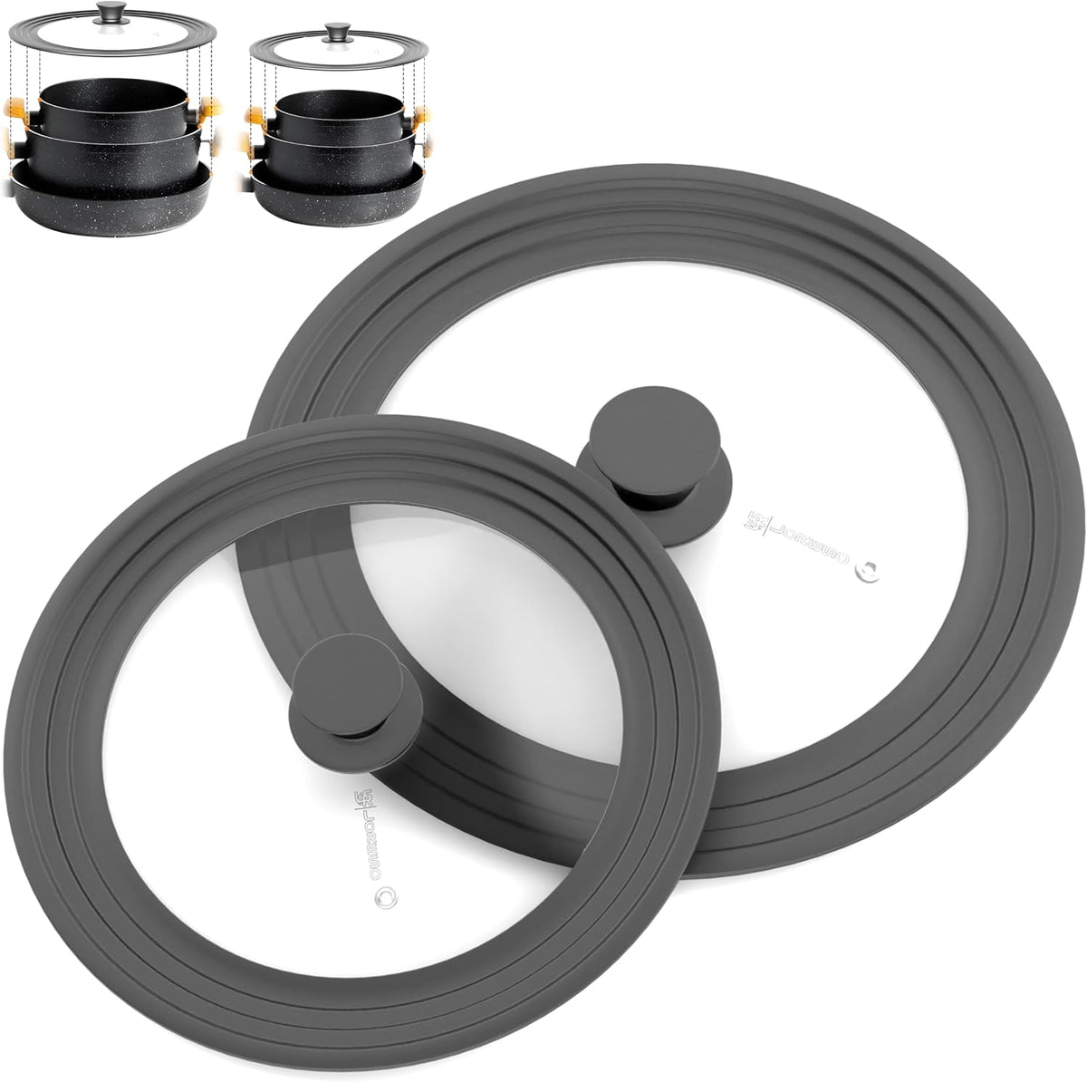 Universal Lid for Pots, Pans & Skillets, 7.5-11.5" Cookware