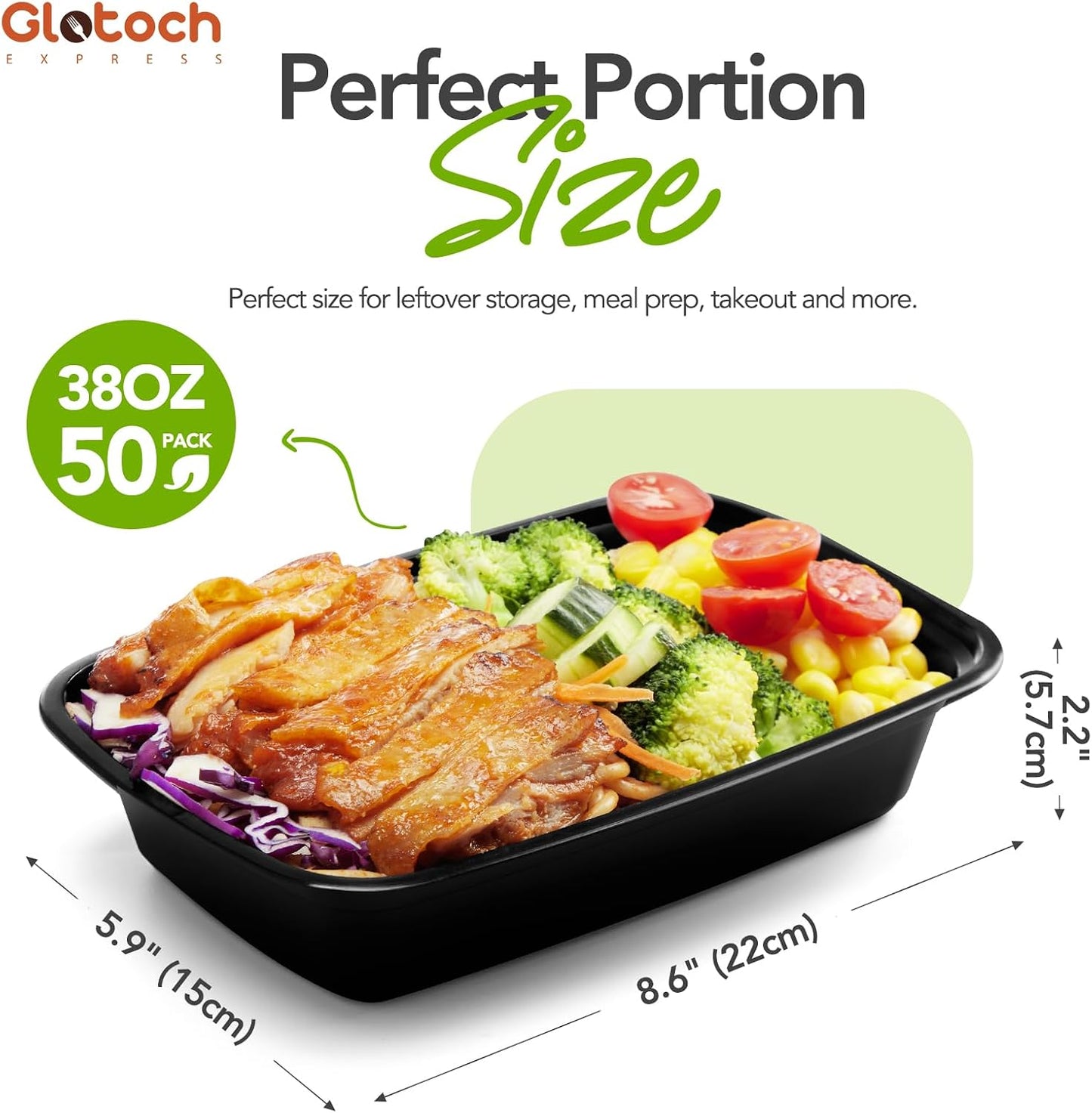 Meal Prep Containers 24oz-100 Pack (200-Piece) Reusable Food Storage Containers with Lids Microwave, Freezer, Dishwasher Safe - Leakproof & BPA Free Durable Plastic Bento Box for To Go Take Out