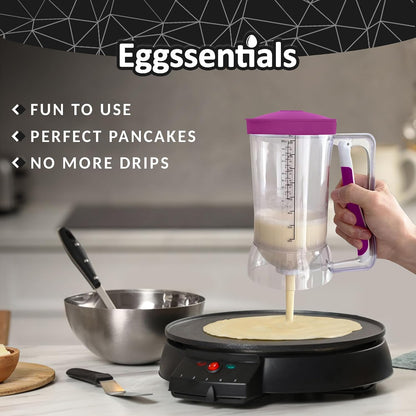 Eggssentials Pancake Batter Dispenser with Squeeze Handle Pancake Dispenser