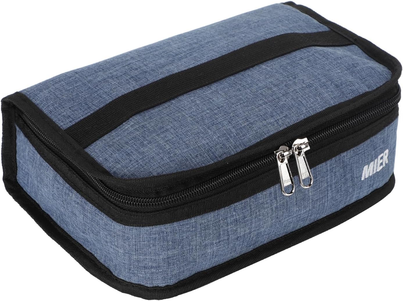 MIER Small Lunch Bag for Kids & Adults Compact Insulated Lunch Box Portable Thermal Mini Cooler for Work School Travel, Bluesteel