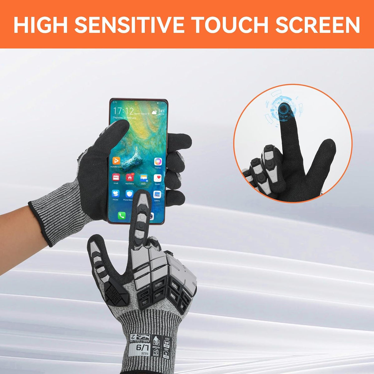 Safety Work Gloves,Impact Gloves for Men Women