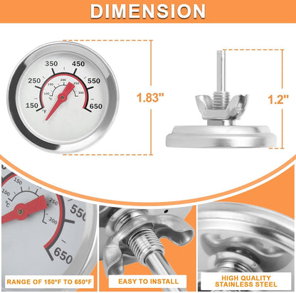 60540 Temperature Gauge for Weber GS4 Spirit II/I 200/300 SER & 22" Kettles