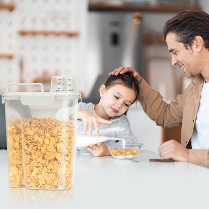 TBMax Rice Container 10 Lbs, Cereal Container Oatmeal Storage, Airtight Food Dispenser with Easy-pouring Spout & Handy Cup for Flour Grain Beans, Pet Dog Cat Bird Food Storage Container